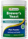 En İyi Doğallar% 100 Pure Brewers Yeast Toz - 16 oz - Emzirme sırasında artan meme Sütü için Destekler, Lactation, Digestive Health