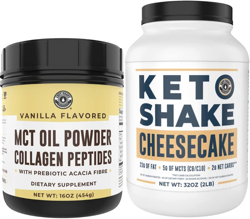 Left Coast Performansı Keto MCT Toz + Collagen ve Keto Cheesecake Meal Emekli