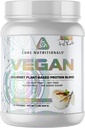Core Nutritionals Vegan Gurme Plant Esasen proteini | Vegan BCAAs | Lactose, Soy, Sugar, & Gluten Free | 21g Pea Protein | 2 Pound (Vanilla Cream)