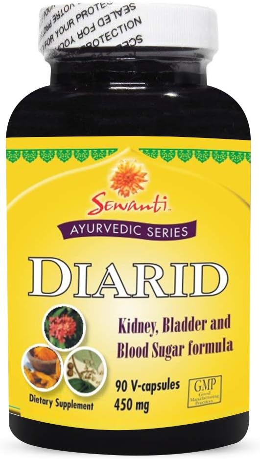 Sewanti Ayurvedic Series Diarid 90 V Capsules / 5: 1 Curcuma Longa, Salacia, Tree Turmeric, Indian Kino Tree