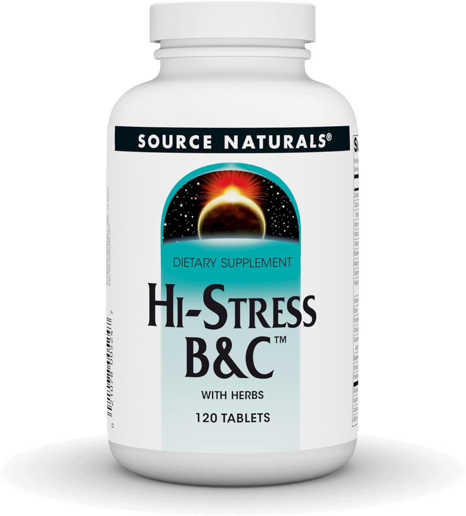 Source Naturals Hi-Stress B&C με βότανα - 120 δισκία