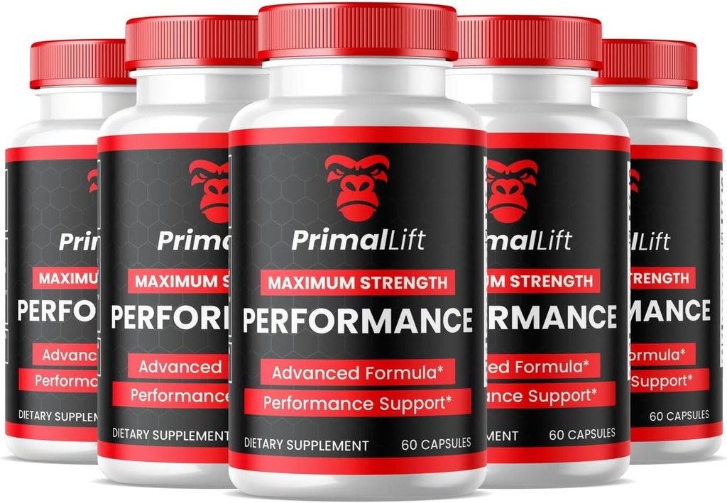 SPRESSO (5 Pack) Primal Asansör Capsules - Resmi Formula Primal Asansör Capsules, Erkekler için Primal Asansör, Primal Asansör Erkek Capsules, PrimalLift Capsules, All Natural Support, Review (300 Capsules)