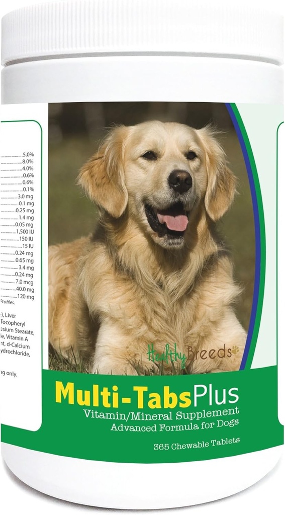 Sağlıklı Breeds Golden Accessr Multi-Tabs Plus Chewable Tabletler 365 Count