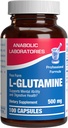 Ücretsiz Form L-Glutamine Supplement - Klinik L Glutamine Capsules 500 mg for Gut Health and Immune Support - Güçlü Amino Asit Glutathione Precursor - Non-GMO & Made in the USA - 100 Services