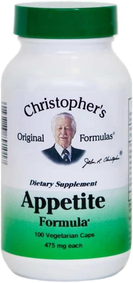 Christopher's Original Formulas Appetite Formula - 100 κάψουλες, φυσικό βοτανικό μείγμα για την όρεξη και την πειστική ισορροπία