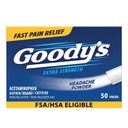 Goody's Pain Relief Tozs, Extra Strength Headache Toz, 50 ct (köprü 1)