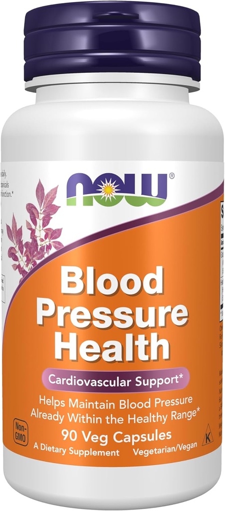 NOW Supplements, Blood Pressure Health with MegaNatural®-BP™, Cardiovascular Support*, 90 Veg Capsules