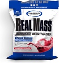 Gazpari Beslenme Gerçek Kitle: Gelişmiş Kilo Verme, Protein ve Kompleks Carb Mix, 50g Protein, 16g EAAs, Gluten-Free, 12 lbs (Strawberry Milkshake)