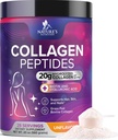 Κολλαγόνο Peptides Σκόνη για γυναίκες & άνδρες - Υδρολυμένο Τύπου 1 & 3 Κολλαγόνο Σκόνη & Υαλουρονικό Οξύ - Vital Support for Hair, Nail, Skin, Bone & Joint Health - Zero Sugar, Unflavored - 28 Μερίδες