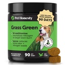 Grass Green Dog Chews - Urine Neutralizer for Lawn, Dog Pee Helps Yard Stay Green Addressing Burn Spots with Probiyotiks & Enzymes (Duck)