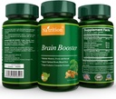 Natrition Brain Booster - Ginkgo Biloba, Turmeric, Cistanche Tubulosa, Fo-ti Extract Blend - Φυσική αντιοξειδωτική υποστήριξη για τη λειτουργία του εγκεφάλου - Καθαρότητα, εστίαση και ενίσχυση μνήμης - 90 κάψουλες λαχανικών