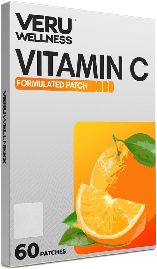 Veru Wellness Vitamin C Plus Daily Patch - Self Prestige Time release Topical Patch, 8-10 Hours (60 Gün)
