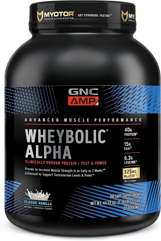 GNC AMP Wheybolic Alpha - Classic Vanilla (22 Servings)