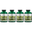 Swanson Full Spectrum Turmeric (Curcumin) - Ortak Sağlık, Digestion, Heart Health & Liver Support Supplement - Curcuma Longa Formula Supportting Memory Support - (240 Capsules) 4 Packin
