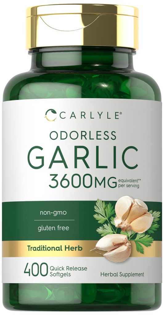 Carlyle Odorless σκόρδο Softgels 3600 mg 
