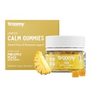 Troomy Reishi Calm Gummies Natural Pineapple Peach Flavor, Gelatin-Free, Gluten-Free ve Vegetarian - Count 30