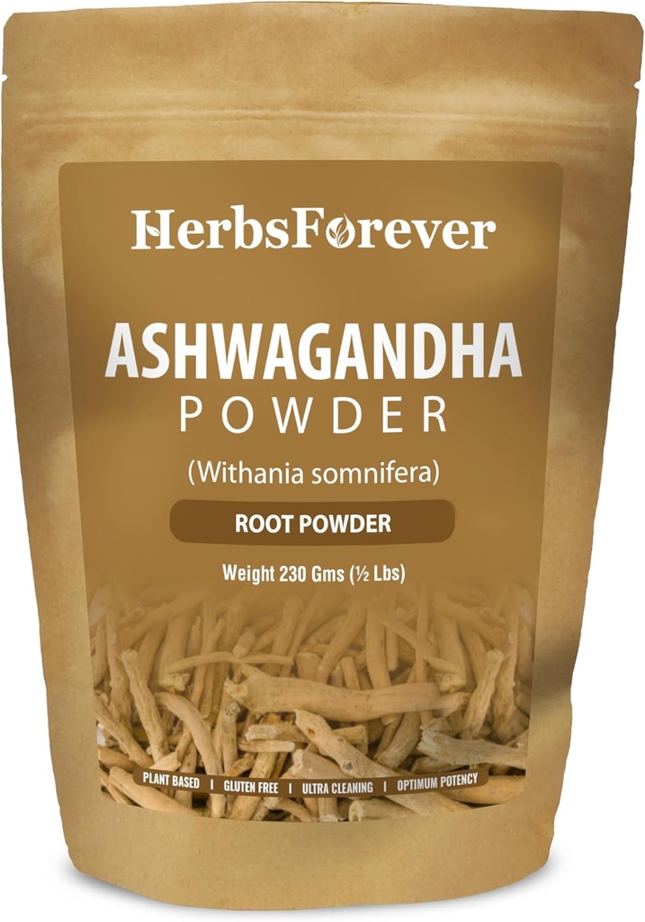 ΒόταναForever Ashwagandha Powder 230g I Winter Cherry, Non-GMO, Vegan, Gluten-free I Ayurvedic Stress-Buster υποστηρίζει την ενέργεια Booster, Ζωτικότητα & Rejuvenator Συνολική ευεξία