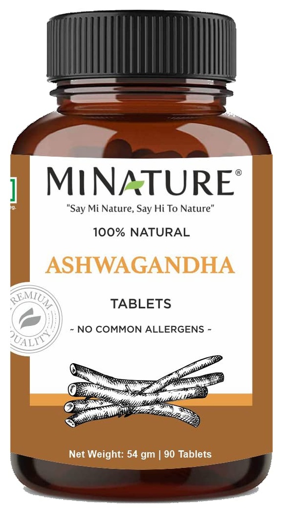 Ashwagandha Tabletleri- 90 Tablet, 1000 mg mi Nature | 45 Days Supply |% 100 Natural Ashwagandha | Vegan | Hindistan'dan