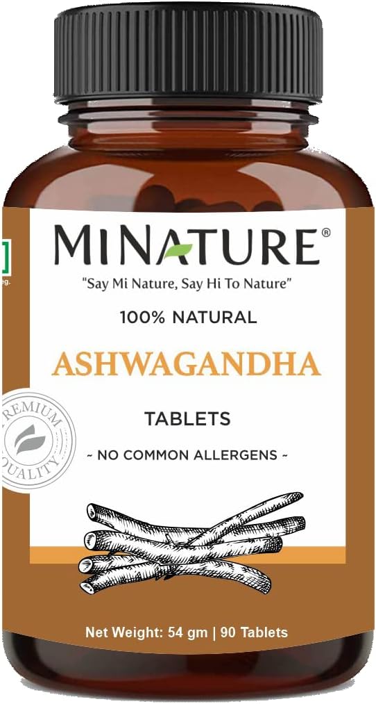 Ashwagandha Tabletleri- 90 Tablet, 1000 mg mi Nature | 45 Days Supply |% 100 Natural Ashwagandha | Vegan | Hindistan'dan
