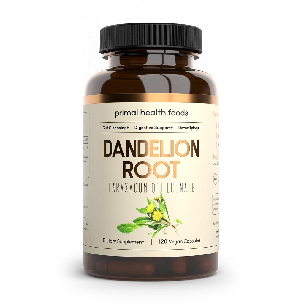 Organik Dandelion Root 1000 mg | Digestive Support, Cleansing and Detox | Vegetarian, Non-GMO
