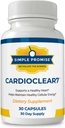 CardioClear7 - Coenzyme Q10 (CoQ10) 100 mg ve PQ 10 mg Kalp Sağlığı Shilajit ile Tamamlandı - Destekler Circulation, Cellular Energy & Cardiovascular Health - 30 Capsules