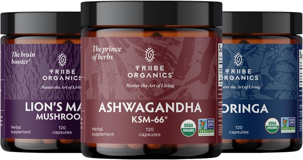 Savaşçı Trio - KSM-66 Ashwagandha - Moringa - Lions Mane