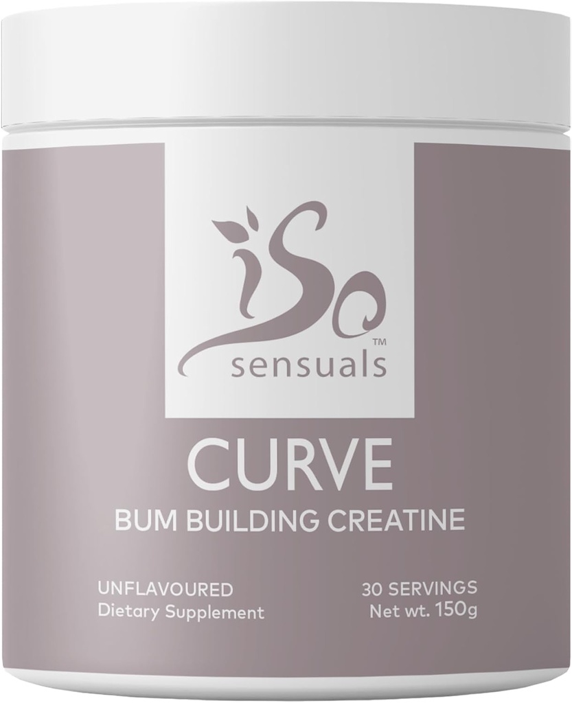 IsoSensuals Curve Bum Buildingtine - Kadınlar için Smooth Muscle Builder için Micronized 200 Metine Kadınlara Yönelik Enerji Tamamlayıcısı, 30 Unflavored Perfect Peach
