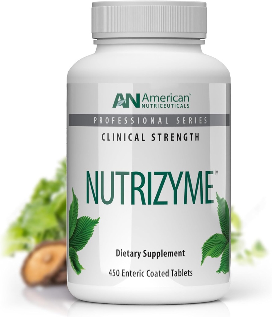 Vitality C American Nutriceuticals - Nutrizyme- Πρωτολυτικά ένζυμα για την υποστήριξη της αποκατάστασης - Υποστηρίζει Θεραπείες, Κυκλοφορία, Ανοσία - Bolsters Digestion - 450 Κάψουλες / 5 Μήνες Προμήθεια