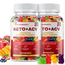 (2 Pack) Zebra Apple Cider Vinegar Gummies, Keto ACV Gummy Diyet Supplement, Advanced 1500 mg ACV Gummies with Folate, B12 Satılık B6 ve Kadınlara Destek, Gelatin- Free, Vegan & Non-GMO (Multi-Flavor)