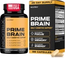 Nootrix Prime Brain Nootropic Supplement | Supports Memory, mental Focus, Cognitive Health & Energy | Sağlıklı Mood & Brain Function | Ginkgo Biloba, Lion's Mane & L Theanine | 90 Capsules