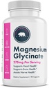 Magnezyum Glycinate - ABD, Vegan, Non-GMO, Gluten-Free, and Dairy-Free - 90 Capsules