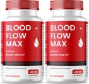 Kan Akışı Max Capsules, Blood Flow Max Advanced Formula Blood Support, Sağlıklı Kan Circulation için maksimum Güç Tamamlayıcısı, Tüm Doğal Vitamin Pilleri Genel Wellness - 2 Pack