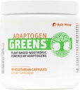 ΑλάτιWrap Προσαρμοσμένη Πράσινοι - Mind-Body Resilience Formula - Χωρίς καφεΐνη Nootropic για το άγχος, εστίαση και Γνωστική Απόδοση - 90 Κάψουλες