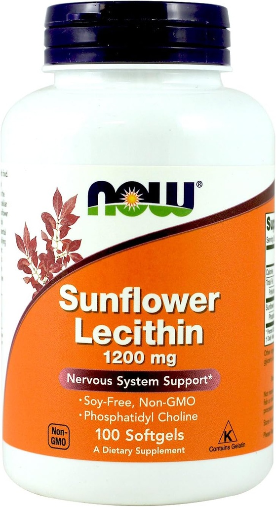 Şimdi Gıdalar Sunflower Lecithin 1.200 Mg Softgels, 2 Pkk