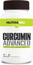 NutraBio Curcumin Advanced Digestion & Ortak Destek Kompleksi, 60 Sebze Kapsülleri