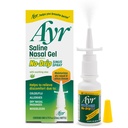 Ayr Saline Nasal Gel Soothing Aloe Vera ile Sinus Mix No-drip Sinus, 0.75 Fl Oz Sprey Şişe, (Pack of 1)