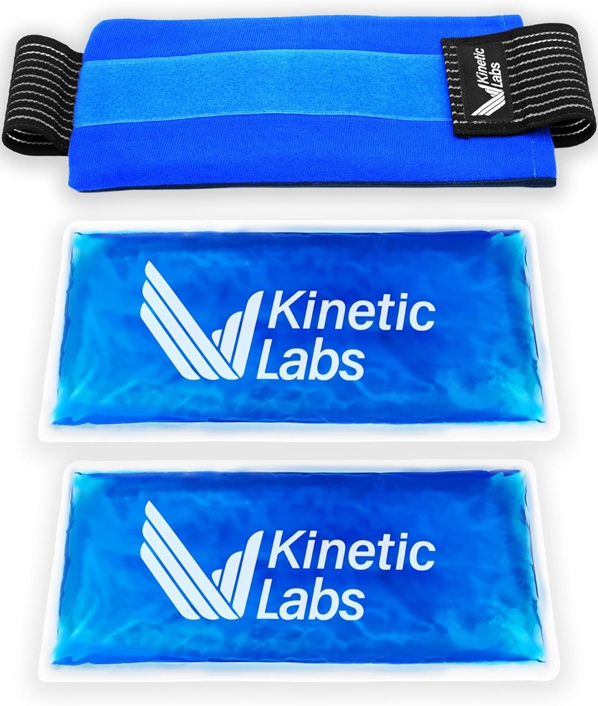 Reusable Ice Pack Kinetic Labs tarafından - Gel Buz Paketi - Injuries Reusable (Large with Extra Gel Pack)