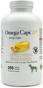 Omega Caps HP, Orta ve Büyük Köpekler için ipuçları Yüksek Potency EPA ve DHA Maksimum Biyoyasal Balık Yağı Tamam Vet Formulated ABD Skin Coat Joint and Heart Health 250 Capsules