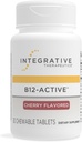 Allive Treatments B12-Active - B12 Supplement for Nerve Function Support* - Chewable Support - Süt, Soy & Gluten-Free - Cherry Flavored, 30 Chewable Tabletler (30 Hizmetler)