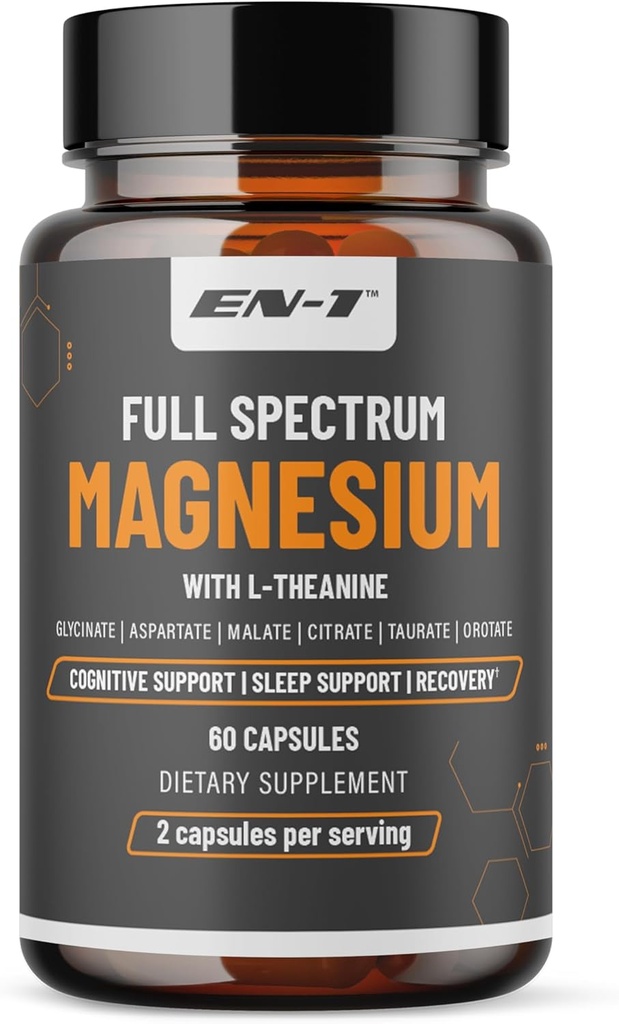 Magnezyum Supplement, Natural Calm Mag w/L Theanine, P5P (B6), çinko, Glycine, 6 Forms, L Theanine Supplement