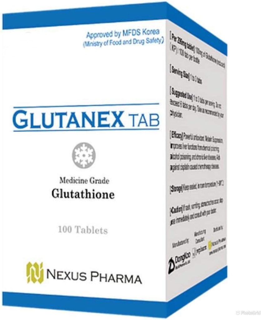 Glutanex Tab Glutathione tarafından Kore'de yapılan