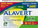 Alavert Alerji 24 Saat Yardımı, Fresh Mint Flavor, Orally Disintegrating Antihistamin, Loratadine 10 mg, 60 Count
