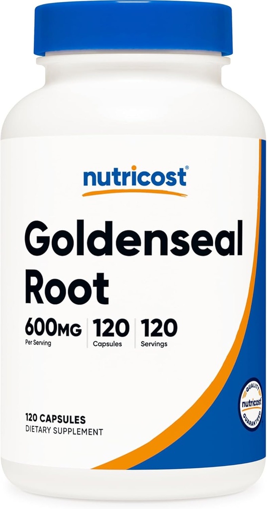 Nutricost Goldenseal Root 600 mg, 120 Capsules - Non-GMO, Gluten Free, Vegetarian Capsules