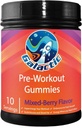 Galaktik Pre-Workout Gummies, All Natural, 250 mg Caffeine, Beta-Alanine, L-Citrulline, L-Theanine, Chromium Picolinate, 10 Hizmet