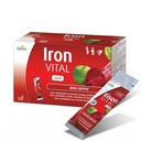 Hübner Iron Vital Liquid Iron Supply Plus C, Diyeter Supplement for Yetişkinler and Kids, Vegan and Gluten-Free, Fruit Flavor, Box of 20 Packets, 10 ml Her