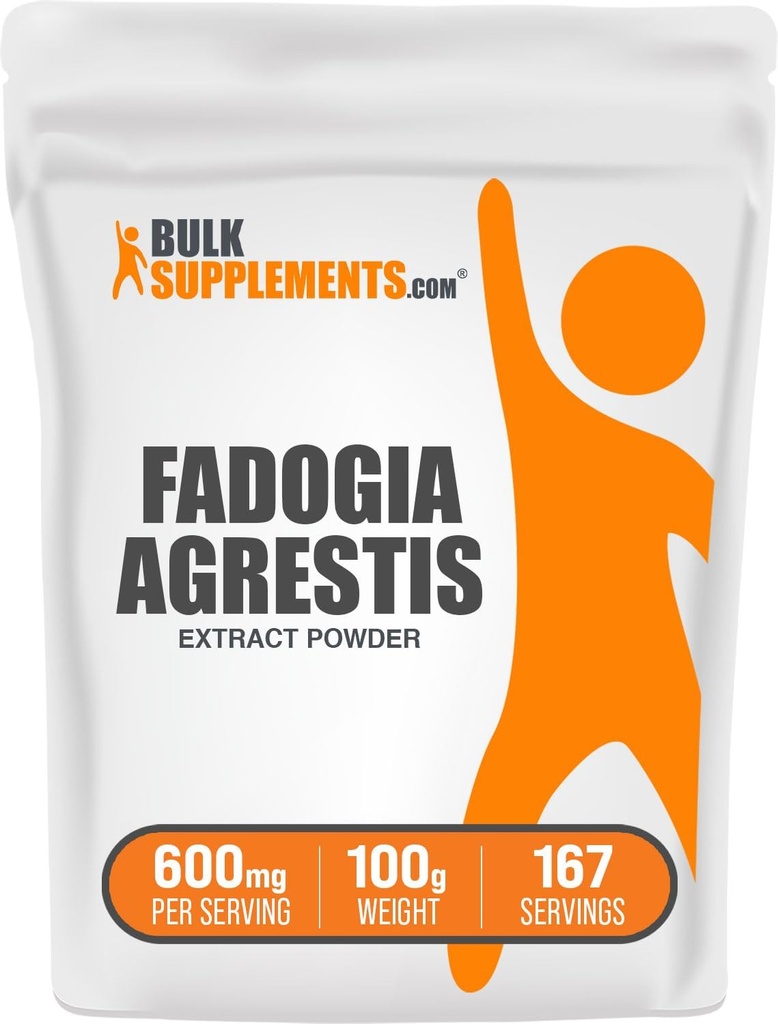 BulkSupplements.com Fadogia Agrestis Ekstra Toz - Fadogia Agrestis Supplement, Fadogia Agrestis 600 mg - Enerji Boost için, Gluten Free, 600 mg per Service, 100g (3.5 oz) (Pack of 1)