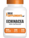 BulkSupplements.com Echinacea Extract Capsules - Echinacea Supplement, Echinacea Capsules 500 mg - Immune Support, Gluten Free, 1 Capsule per Service, 240 Capsules (Pack of 1)