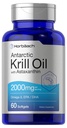 Horbäach Antarktika Krill Oil 2000mg | 60 Softgel Capsules | Omega-3, EPA, DHA Supplement | Astaxanthin | Non-GMO, Gluten Free