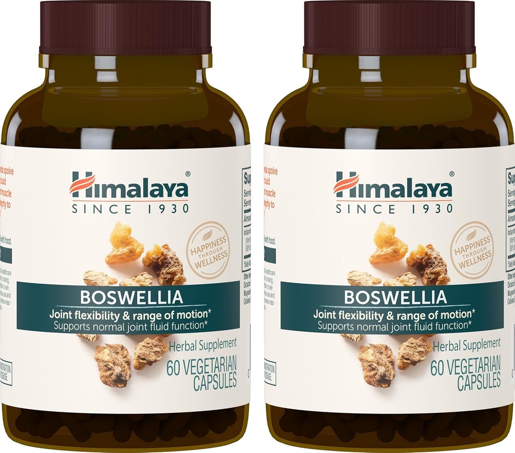 Himalaya Boswellia, Hareketlilik ve Flexability için Ortak Destek, 120 mg, 60 Capsules, 1 Ay Supply, 2 Pack