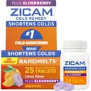 Zicam Cold Remedy çinko RapidMelts, Elderberry Citrus Flavor, Homeopathic, Cold Shorting Medicine, Shortens Cold Duration, 25 Count